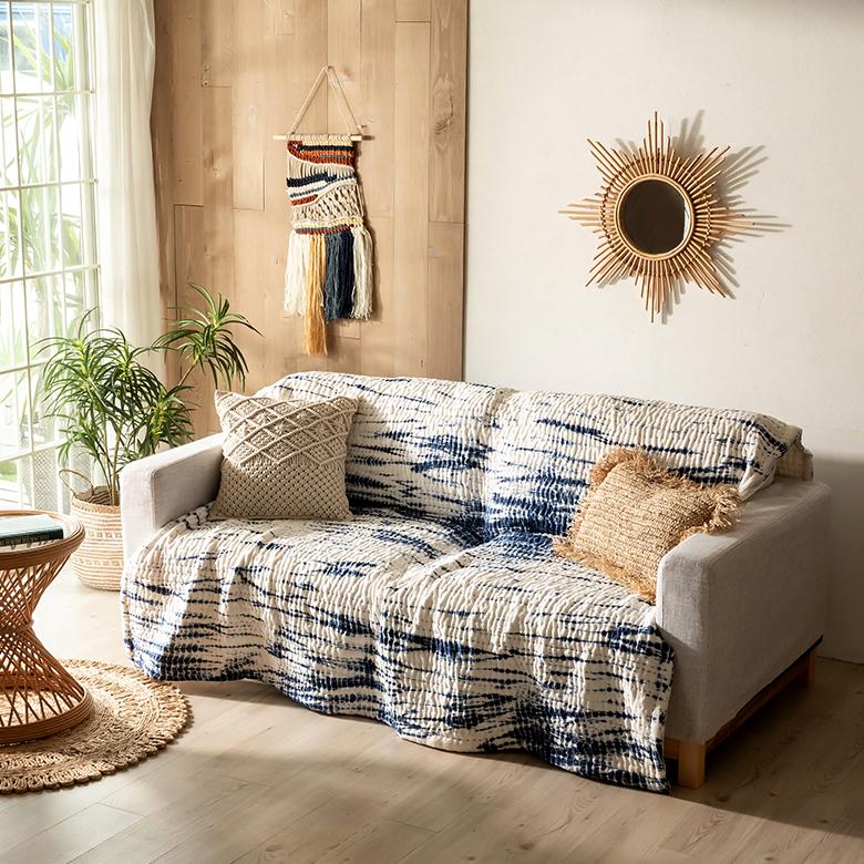 メール便対応 タペストリー マクラメ ロープ インテリア 壁飾り ウォール デコレーション おしゃれ 北欧 リゾート ナチュラル 韓国 雑貨 西海岸風 海 塩系 34494 | ELEMENTS（インテリア） | 02