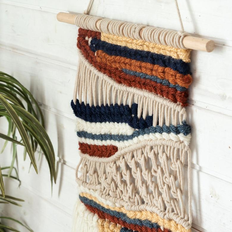 West Elm マクラメ ウォールアート インテリア雑貨 手織りのタペストリー West Elm マクラメ ウォールアート インテリア雑貨 手織りの