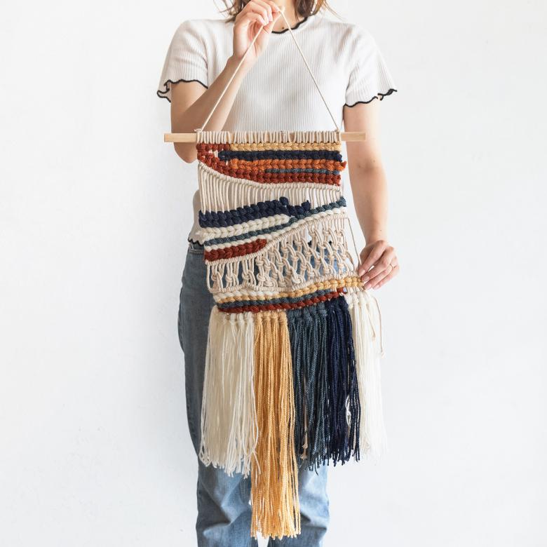 メール便対応 タペストリー マクラメ ロープ インテリア 壁飾り ウォール デコレーション おしゃれ 北欧 リゾート ナチュラル 韓国 雑貨 西海岸風 海 塩系 34494 | ELEMENTS（インテリア） | 15