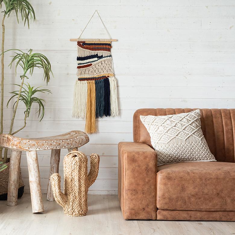 メール便対応 タペストリー マクラメ ロープ インテリア 壁飾り ウォール デコレーション おしゃれ 北欧 リゾート ナチュラル 韓国 雑貨 西海岸風 海 塩系 34494 | ELEMENTS（インテリア） | 04