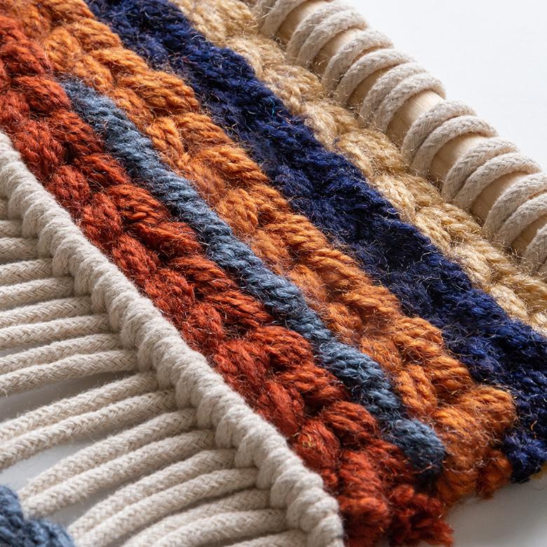 メール便対応 タペストリー マクラメ ロープ インテリア 壁飾り ウォール デコレーション おしゃれ 北欧 リゾート ナチュラル 韓国 雑貨 西海岸風 海 塩系 34494 | ELEMENTS（インテリア） | 06