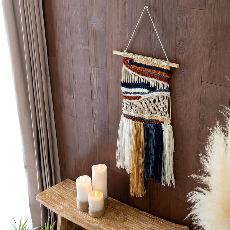 West Elm マクラメ ウォールアート インテリア雑貨 手織りのタペストリー Amazon.co.jp: マクラメ タペストリー 手編み 手芸り 壁飾り