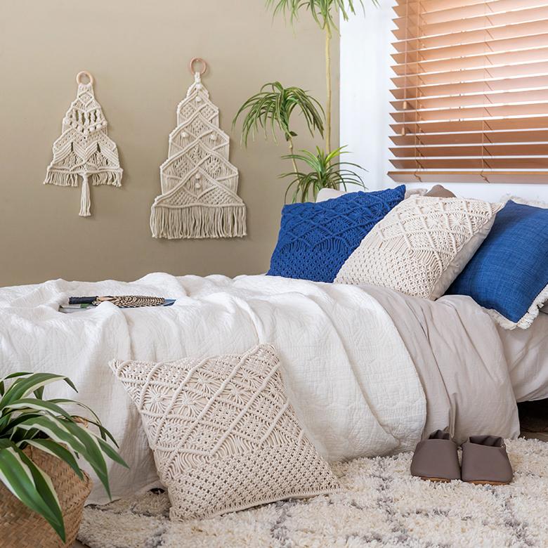 メール便対応 タペストリー マクラメ ロープ クリスマス ツリー インテリア 壁飾り ウォール デコレーション おしゃれ 北欧 リゾート ナチュラル 雑貨 34495 | ELEMENTS（インテリア） | 12