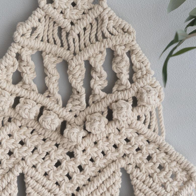 メール便対応 タペストリー マクラメ ロープ クリスマス ツリー インテリア 壁飾り ウォール デコレーション おしゃれ 北欧 リゾート ナチュラル 雑貨 34495 | ELEMENTS（インテリア） | 02