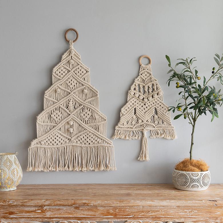 メール便対応 タペストリー マクラメ ロープ クリスマス ツリー インテリア 壁飾り ウォール デコレーション おしゃれ 北欧 リゾート ナチュラル 雑貨 34496 | ELEMENTS（インテリア） | 11