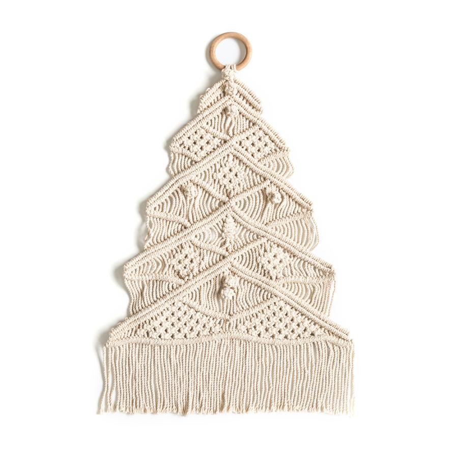 メール便対応 タペストリー マクラメ ロープ クリスマス ツリー インテリア 壁飾り ウォール デコレーション おしゃれ 北欧 リゾート ナチュラル 雑貨 34496 | ELEMENTS（インテリア） | 17