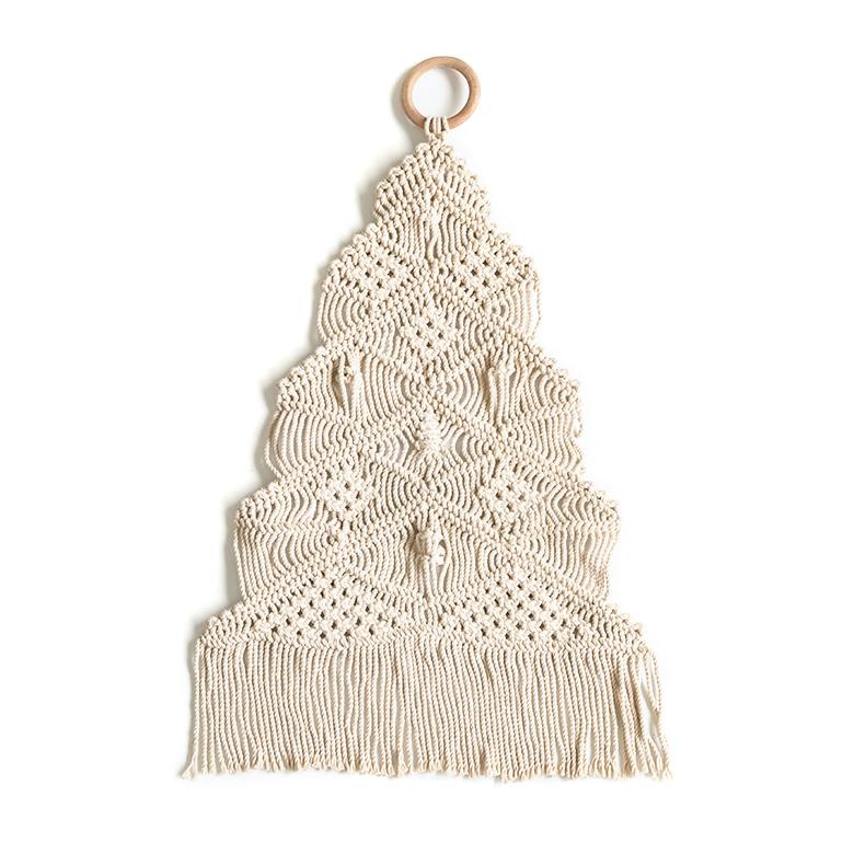 メール便対応 タペストリー マクラメ ロープ クリスマス ツリー インテリア 壁飾り ウォール デコレーション おしゃれ 北欧 リゾート ナチュラル 雑貨 34496 | ELEMENTS（インテリア） | 18