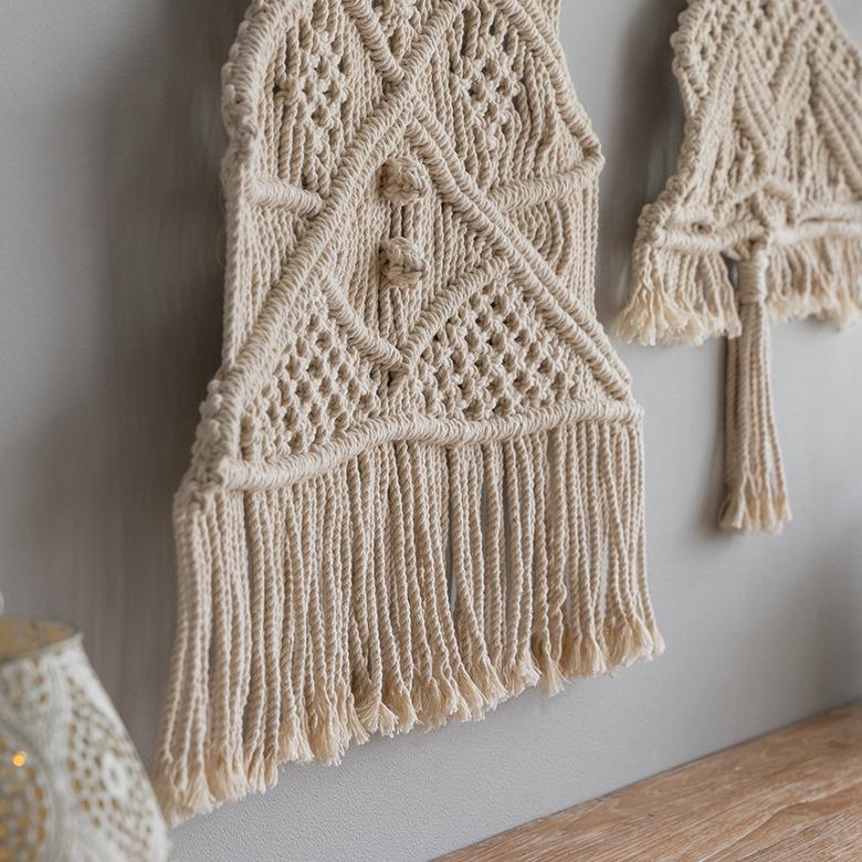 メール便対応 タペストリー マクラメ ロープ クリスマス ツリー インテリア 壁飾り ウォール デコレーション おしゃれ 北欧 リゾート ナチュラル 雑貨 34496 | ELEMENTS（インテリア） | 08