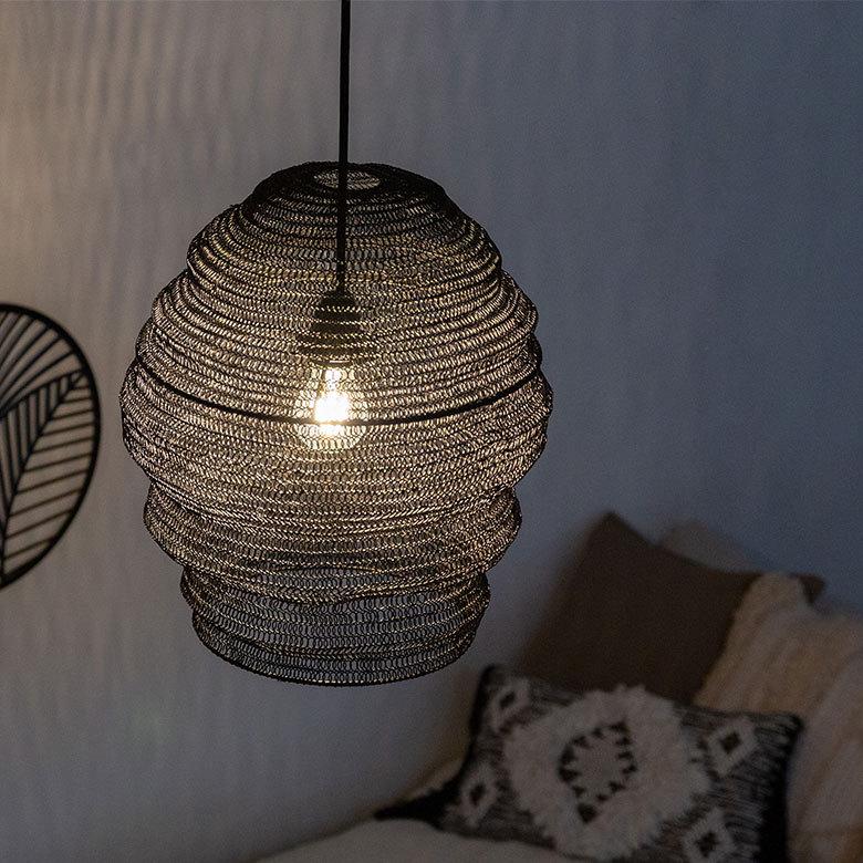 ペンダント ランプ ワイヤー メッシュ シェード 照明  ライト アイアン 1灯 口金E26 LED対応 天井 照明器具 吊り下げ おしゃれ 海外 インテリア 北欧 34505 | ELEMENTS（インテリア） | 10