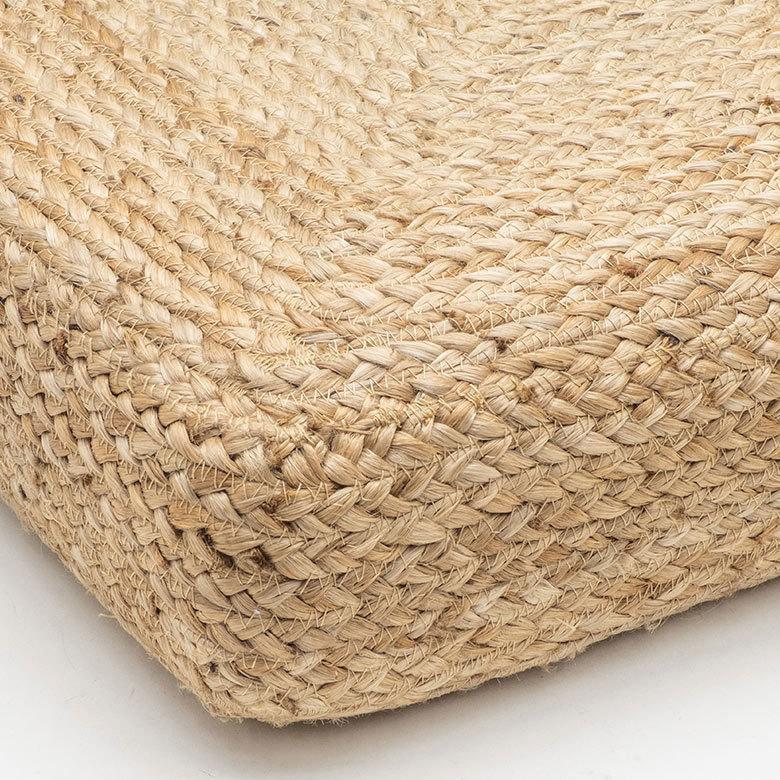 フロアクッション 座布団 ジュート 正方形 フロア フロアー  クッション スツール あぐら スクエア 四角 硬め 厚手 北欧 おしゃれ リゾート インテリア 34508 | ELEMENTS（インテリア） | 12