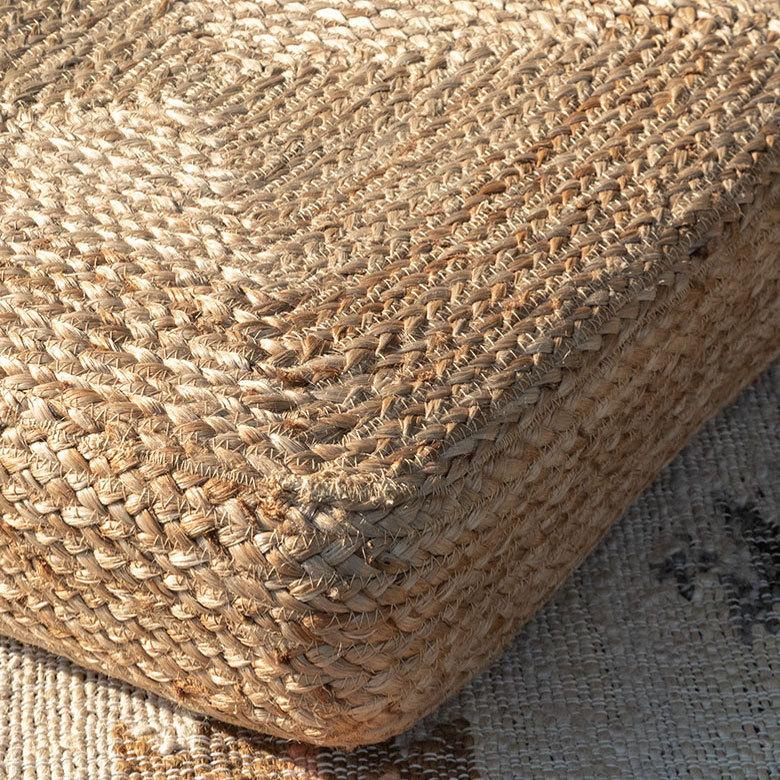 フロアクッション 座布団 ジュート 正方形 フロア フロアー  クッション スツール あぐら スクエア 四角 硬め 厚手 北欧 おしゃれ リゾート インテリア 34508 | ELEMENTS（インテリア） | 03