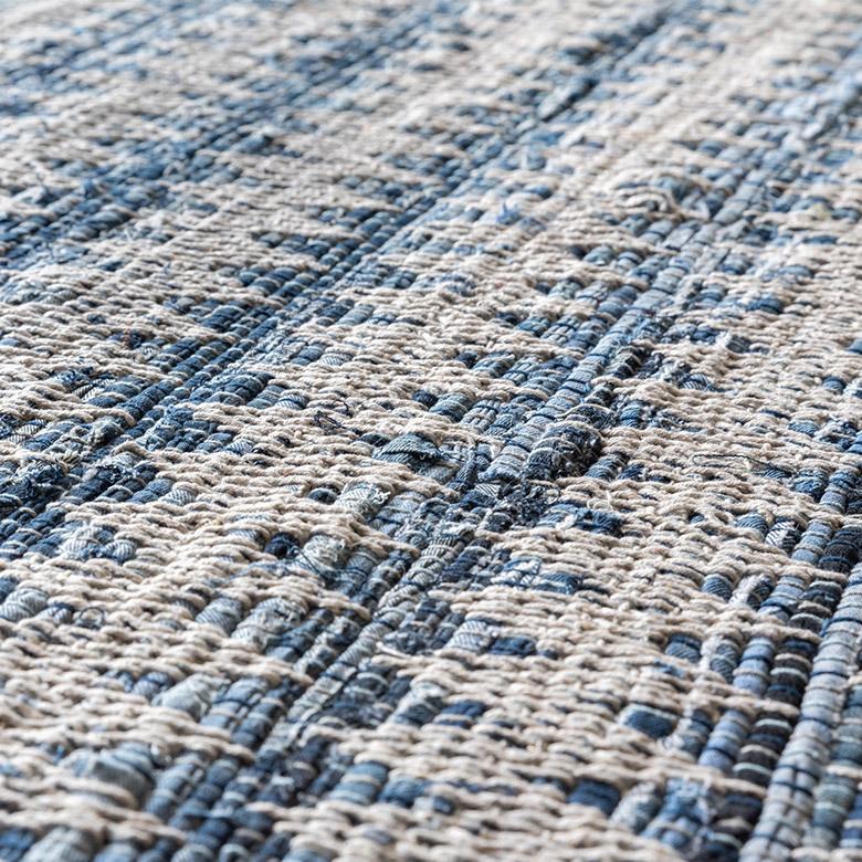 ラグ マット ラグマット インド デニム フリンジ付き 130×190cm Raha ラーハ 絨毯 じゅうたん 長方形 リビング 寝室 春 夏 秋 冬 おしゃれ 北欧 西海岸 34510 | ELEMENTS（インテリア） | 06