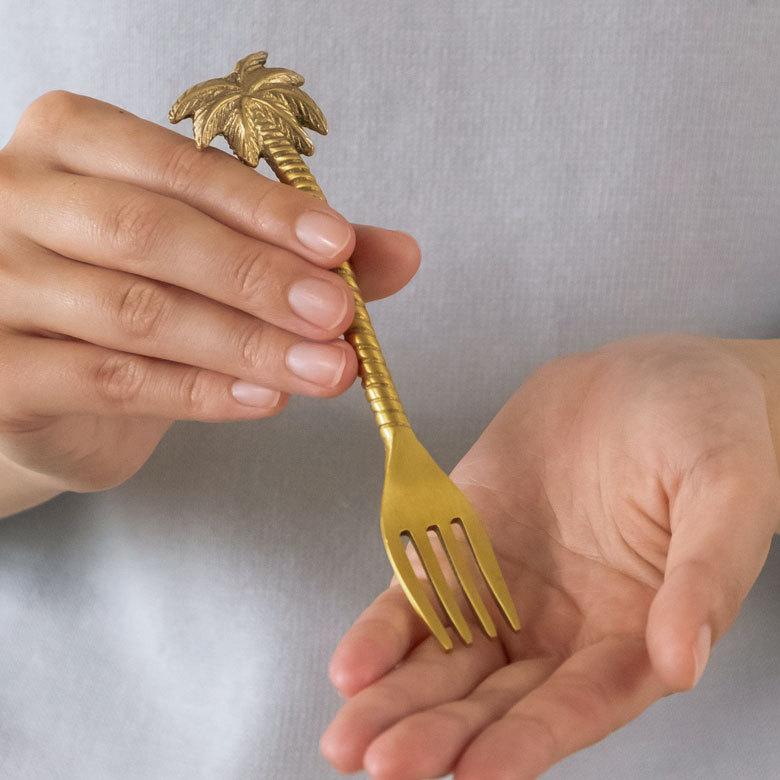 フォーク 真鍮 カトラリー パイナップル マット ゴールド アンティーク風 ケーキフォーク フルーツ デザート 南国 リゾート おしゃれ 西海岸風 雑貨 34512 | ELEMENTS（インテリア） | 15