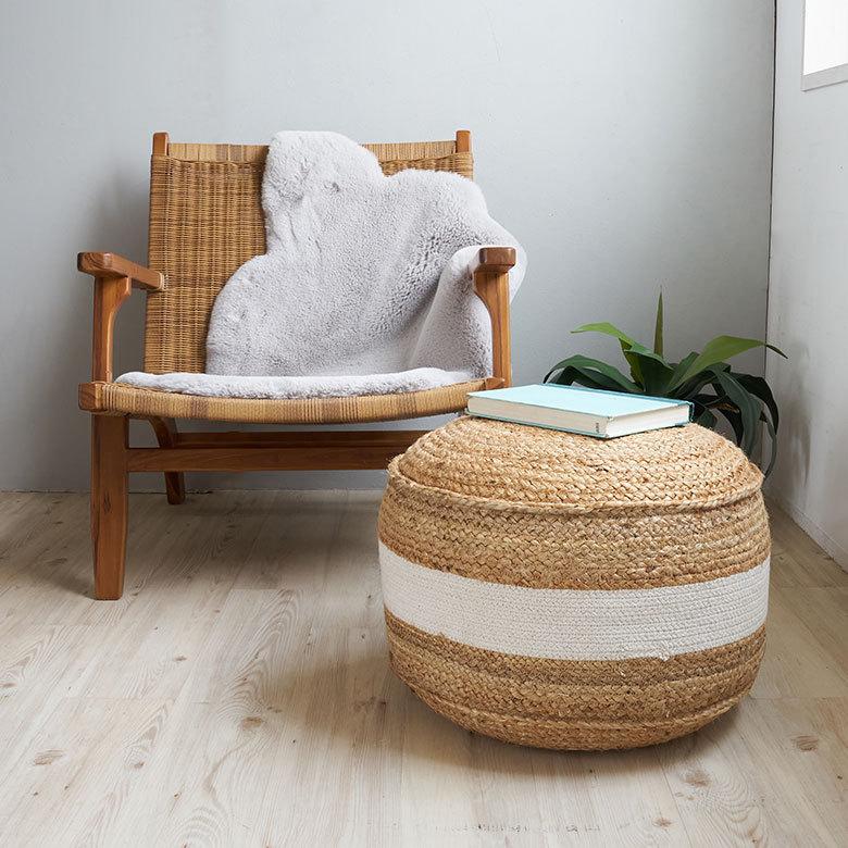 プフ スツール  オットマン プーフ フロア ジュート 椅子 いす ソファ  ソファー  フット 足置き  丸 家具 おしゃれ モロッコ インテリア BOHO 西海岸 34513 | ELEMENTS（インテリア） | 15