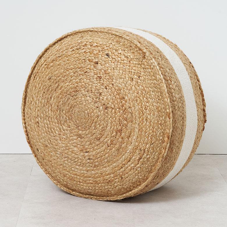 プフ スツール  オットマン プーフ フロア ジュート 椅子 いす ソファ  ソファー  フット 足置き  丸 家具 おしゃれ モロッコ インテリア BOHO 西海岸 34513 | ELEMENTS（インテリア） | 18