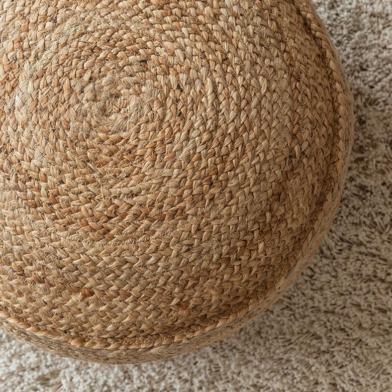 プフ スツール  オットマン プーフ フロア ジュート 椅子 いす ソファ  ソファー  フット 足置き  丸 家具 おしゃれ モロッコ インテリア BOHO 西海岸 34513 | ELEMENTS（インテリア） | 04