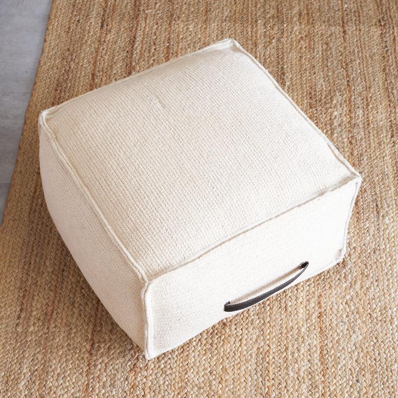 【新品未使用】モロッコ/エジプトプフ　クッションスツール　インテリアソファ モロッコ レザープフ クッションスツール｜マライカ公式通販