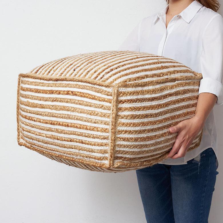 プフ スツール  オットマン プーフ フロア ジュート 椅子 いす ソファ  ソファー  フット 足置き  家具 おしゃれ モロッコ インテリア BOHO 西海岸 34515 | ELEMENTS（インテリア） | 10