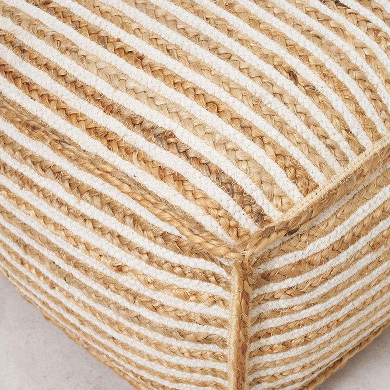 プフ スツール  オットマン プーフ フロア ジュート 椅子 いす ソファ  ソファー  フット 足置き  家具 おしゃれ モロッコ インテリア BOHO 西海岸 34515 | ELEMENTS（インテリア） | 12