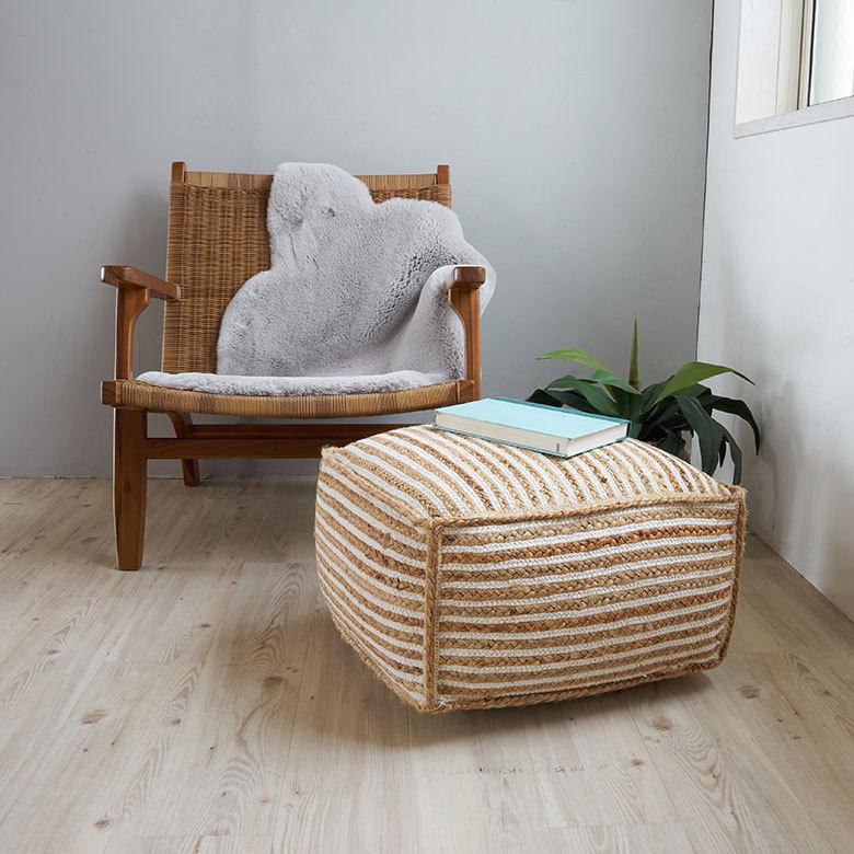 プフ スツール  オットマン プーフ フロア ジュート 椅子 いす ソファ  ソファー  フット 足置き  家具 おしゃれ モロッコ インテリア BOHO 西海岸 34515 | ELEMENTS（インテリア） | 15