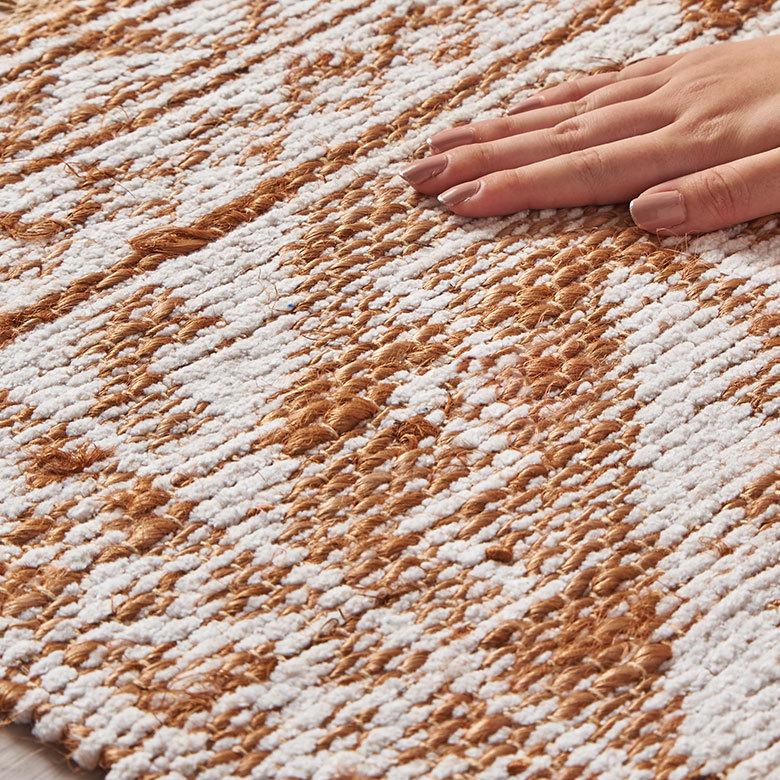 玄関 マット ジュート ラグ 麻 綿 コットン シェニール フリンジ付き インド オールシーズン リバーシブル 2way おしゃれ インテリア BOHO 北欧 西海岸 34516 | ELEMENTS（インテリア） | 08