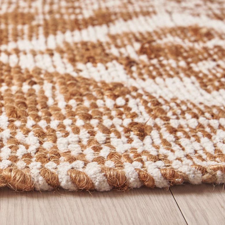 玄関 マット ジュート ラグ 麻 綿 コットン シェニール フリンジ付き インド オールシーズン リバーシブル 2way おしゃれ インテリア BOHO 北欧 西海岸 34516 | ELEMENTS（インテリア） | 12