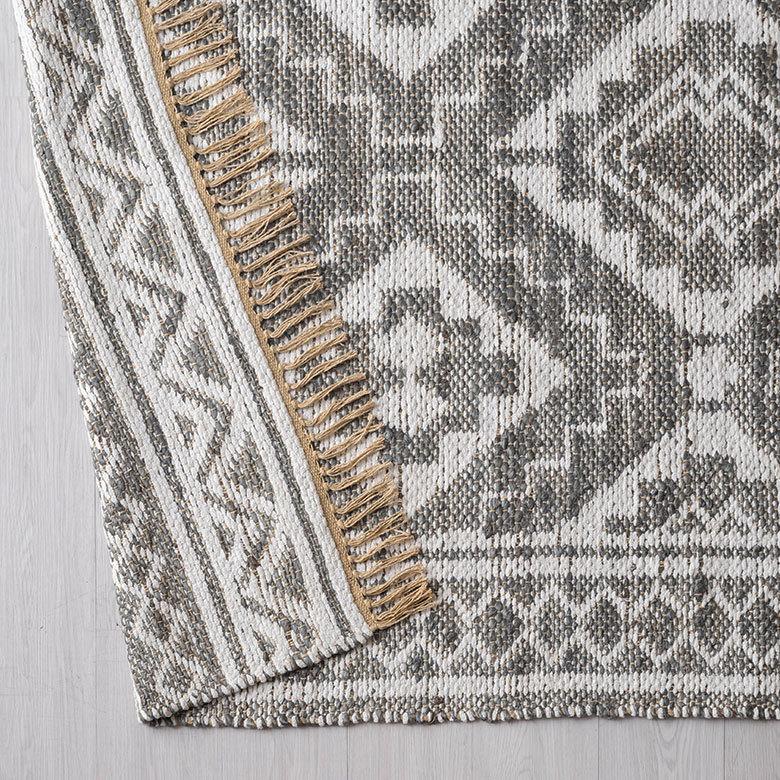 ラグ マット ジュート 麻 綿 コットン シェニール フリンジ カーペット 絨毯 室内 オールシーズン リバーシブル おしゃれ インテリア BOHO 北欧 西海岸 34517 | ELEMENTS（インテリア） | 10