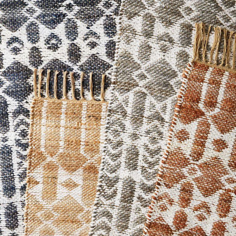 玄関 マット ジュート ラグ 麻 綿 コットン シェニール フリンジ付き インド オールシーズン リバーシブル 2way おしゃれ インテリア BOHO 北欧 西海岸 34518 | ELEMENTS（インテリア） | 05