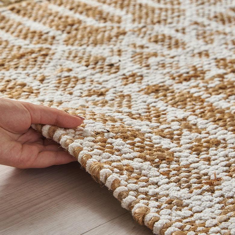 玄関 マット ジュート ラグ 麻 綿 コットン シェニール フリンジ付き インド オールシーズン リバーシブル 2way おしゃれ インテリア BOHO 北欧 西海岸 34518 | ELEMENTS（インテリア） | 20