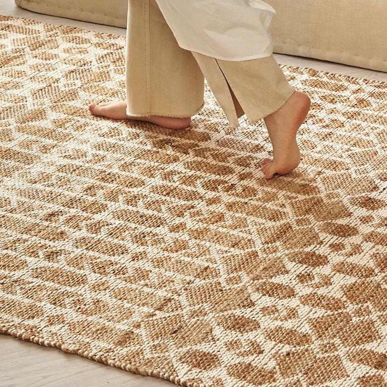 ラグ マット ジュート 麻 綿 コットン シェニール フリンジ カーペット 絨毯 室内 オールシーズン リバーシブル おしゃれ インテリア BOHO 北欧 西海岸 34519 | ELEMENTS（インテリア） | 15