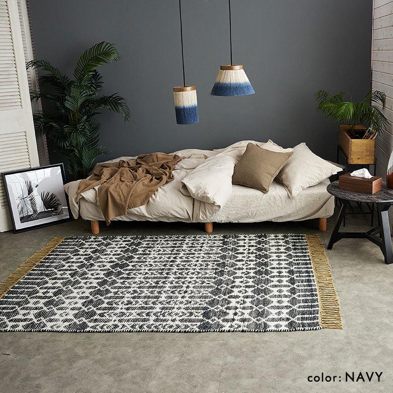 ラグ マット ジュート 麻 綿 コットン シェニール フリンジ カーペット 絨毯 室内 オールシーズン リバーシブル おしゃれ インテリア BOHO 北欧 西海岸 34519 | ELEMENTS（インテリア） | 16