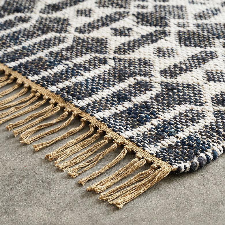 ラグ マット ジュート 麻 綿 コットン シェニール フリンジ カーペット 絨毯 室内 オールシーズン リバーシブル おしゃれ インテリア BOHO 北欧 西海岸 34519 | ELEMENTS（インテリア） | 18