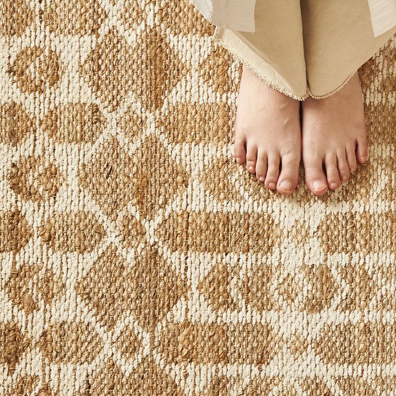 ラグ マット ジュート 麻 綿 コットン シェニール フリンジ カーペット 絨毯 室内 オールシーズン リバーシブル おしゃれ インテリア BOHO 北欧 西海岸 34519 | ELEMENTS（インテリア） | 20