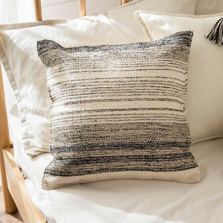 ★限定出品★ TENDERLOIN クッション カバー ボーダー ストライプ 炭 ☆限定出品☆ TENDERLOIN クッション カバー ボーダー ストライプ 炭