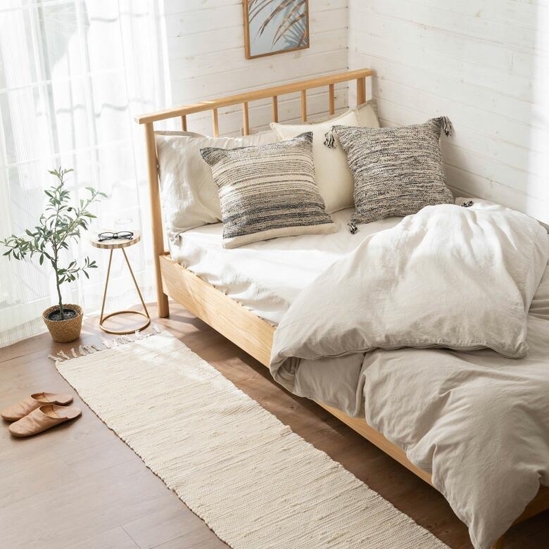 クッション カバー モノトーン ボーダー ストライプ 約 45×45cm  ソファ ベッド アウトドア リビング 寝室 ソファ 北欧 西海岸 ビーチ 韓国 ボーホー 34520 | ブランド登録なし | 03