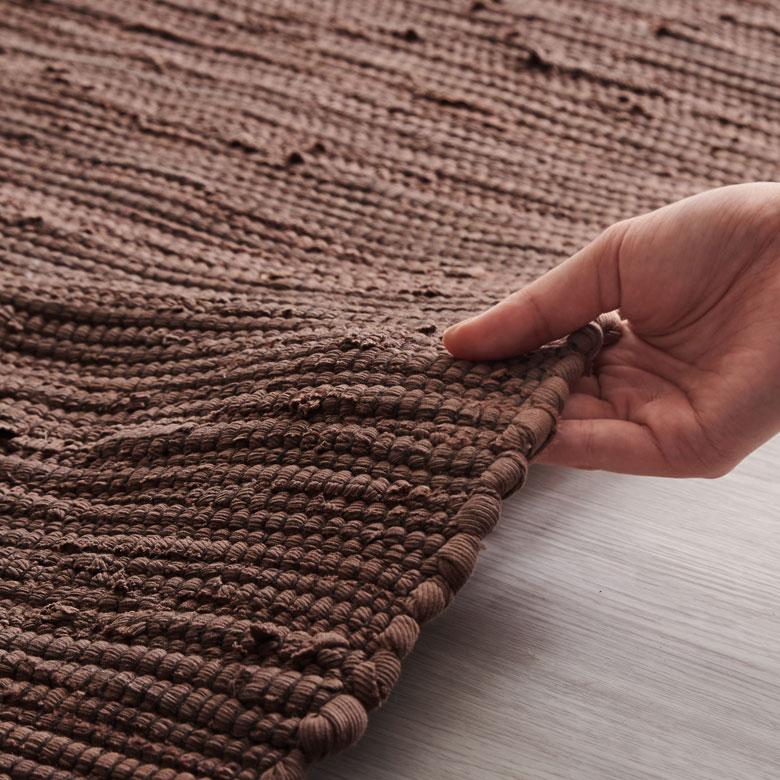 玄関 マット フリンジ 無地 約 50×80cm  室内 キリム風ラグ アクセントラグ アウトドア キャンプ リビング 寝室 北欧 西海岸 ビーチ 韓国 ボーホー 34526 | ELEMENTS（インテリア） | 20