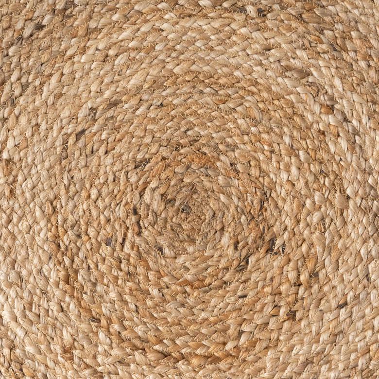 ラグ カーペット ジュート 幅120cm 120×120 円形 丸 マット インド製 麻 ライン オールシーズン 春 夏 秋 冬 ナチュラル おしゃれ インテリア 西海岸 34531 | ELEMENTS（インテリア） | 20