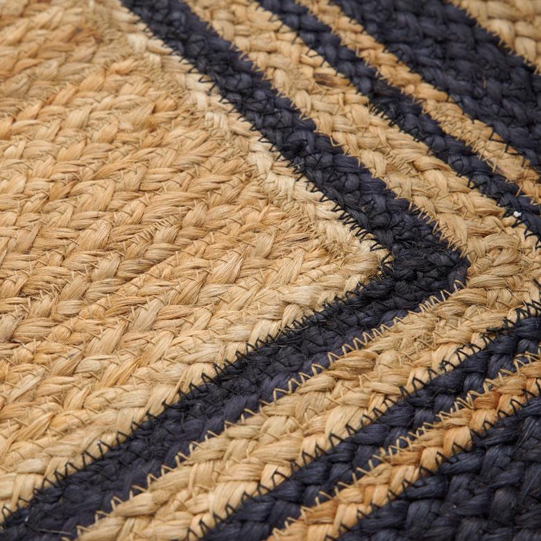 【PT】ジュート　長方形　ラグ　マット ELEMENTS（インテリア） 玄関 マット ラグ ジュート 幅80cm 50