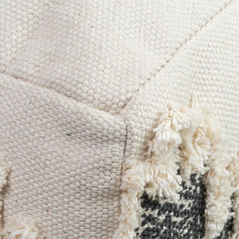 プフ raha ラーハ クッション オットマン スツール 低め キリム柄 インド製 テーブル フットレスト  ソファ 1P 一人 掛け 1人 おしゃれ 北欧 ヴィンテージ 34540 | ELEMENTS（インテリア） | 17