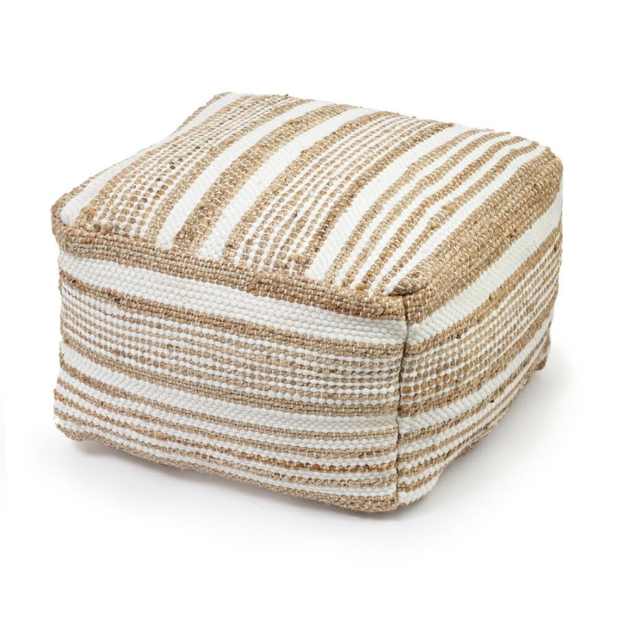 プフ raha ラーハ クッション オットマン スツール  コットン ジュート インド製 アクセント 足置き ソファ 1P 一人 掛け 1人 おしゃれ 北欧 ナチュラル 34541 | ELEMENTS（インテリア） | 20