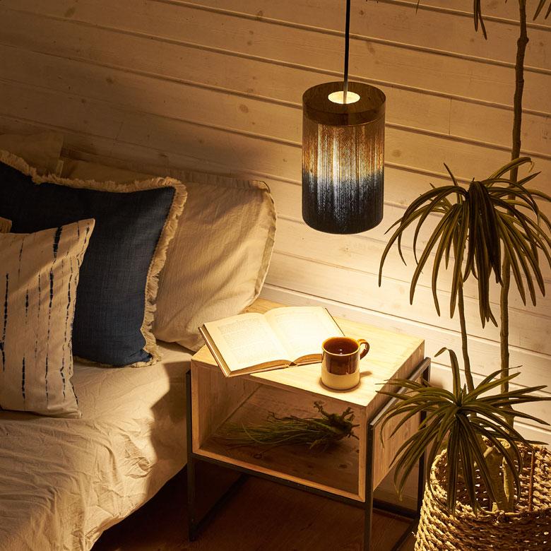 ランプ シェード ペンダント ライト 筒形 マクラメ コットン グラデーション 天井 照明 60W LED対応 吊り下げ シーリング おしゃれ 北欧 西海岸 リゾート 34546 | ELEMENTS（インテリア） | 11