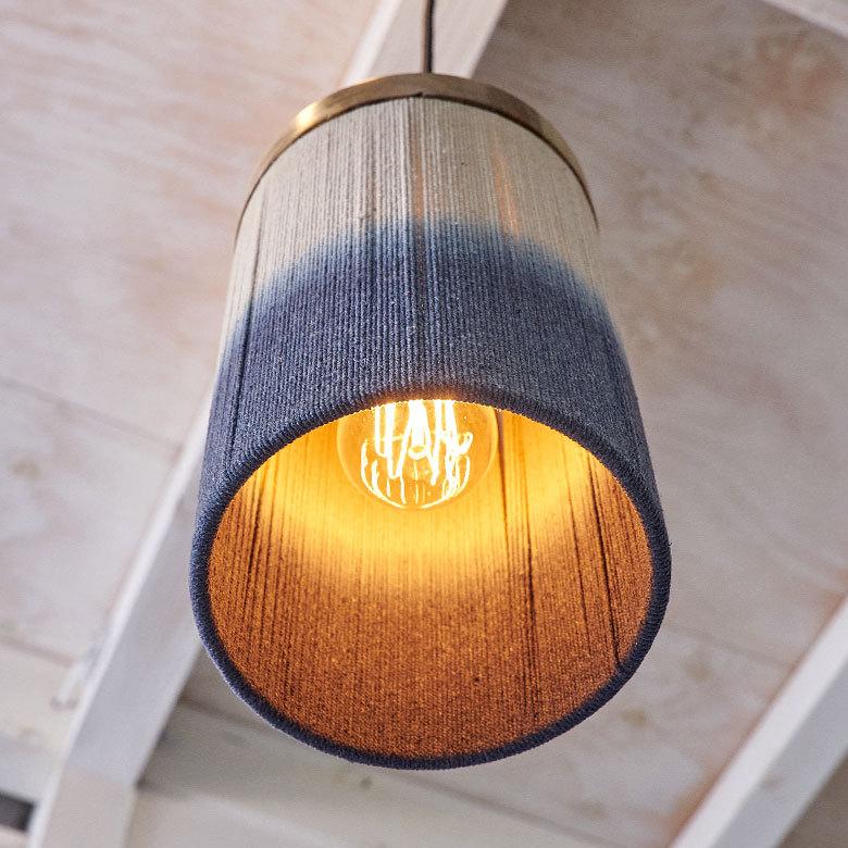 ランプ シェード ペンダント ライト 筒形 マクラメ コットン グラデーション 天井 照明 60W LED対応 吊り下げ シーリング おしゃれ 北欧 西海岸 リゾート 34546 | ELEMENTS（インテリア） | 06