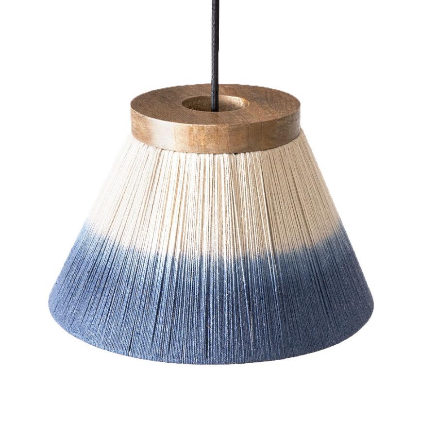 ランプ シェード ペンダント ランプ 円錐 マクラメ コットン グラデーション 天井 照明 60W LED対応 吊り下げ シーリング おしゃれ 北欧 西海岸 リゾート 34547 | ELEMENTS（インテリア） | 20