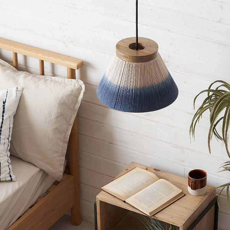 ランプ シェード ペンダント ランプ 円錐 マクラメ コットン グラデーション 天井 照明 60W LED対応 吊り下げ シーリング おしゃれ 北欧 西海岸 リゾート 34547 | ELEMENTS（インテリア） | 07