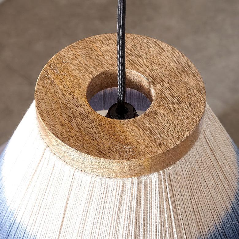 ランプ シェード ペンダント ランプ 円錐 マクラメ コットン グラデーション 天井 照明 60W LED対応 吊り下げ シーリング おしゃれ 北欧 西海岸 リゾート 34547 | ELEMENTS（インテリア） | 09