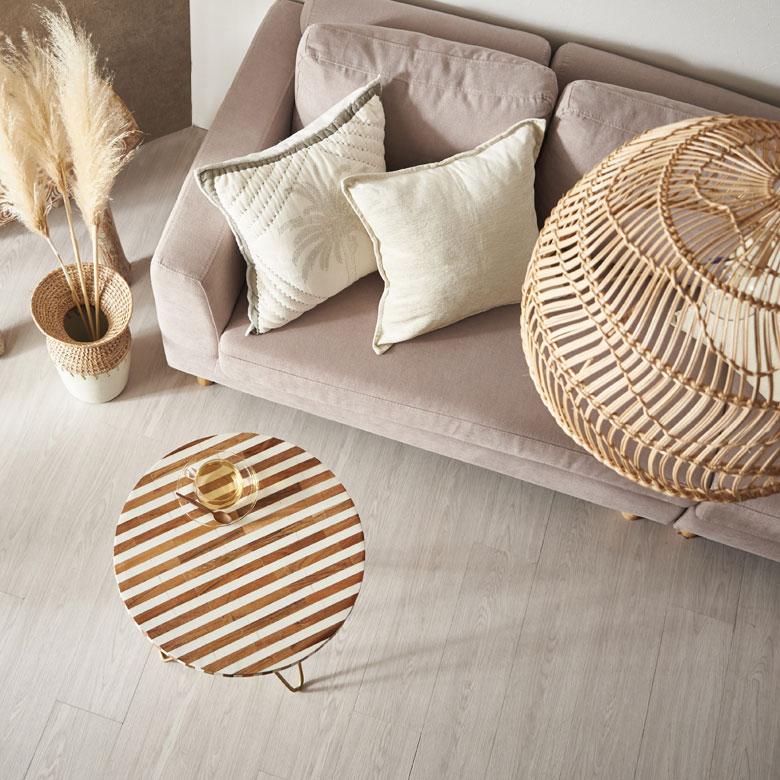 サイドテーブル 円形 ラウンド マットゴールドクロス脚 ボーダー ソファー プランター フラワースタンド 室内 屋内 おしゃれ  北欧 モダン 西海岸 34548 | ELEMENTS（インテリア） | 10