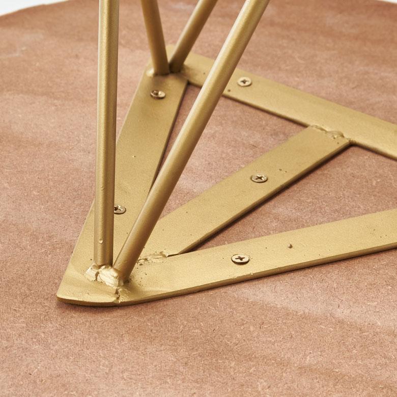 サイドテーブル 円形 ラウンド マットゴールドクロス脚 ボーダー ソファー プランター フラワースタンド 室内 屋内 おしゃれ  北欧 モダン 西海岸 34548 | ELEMENTS（インテリア） | 17