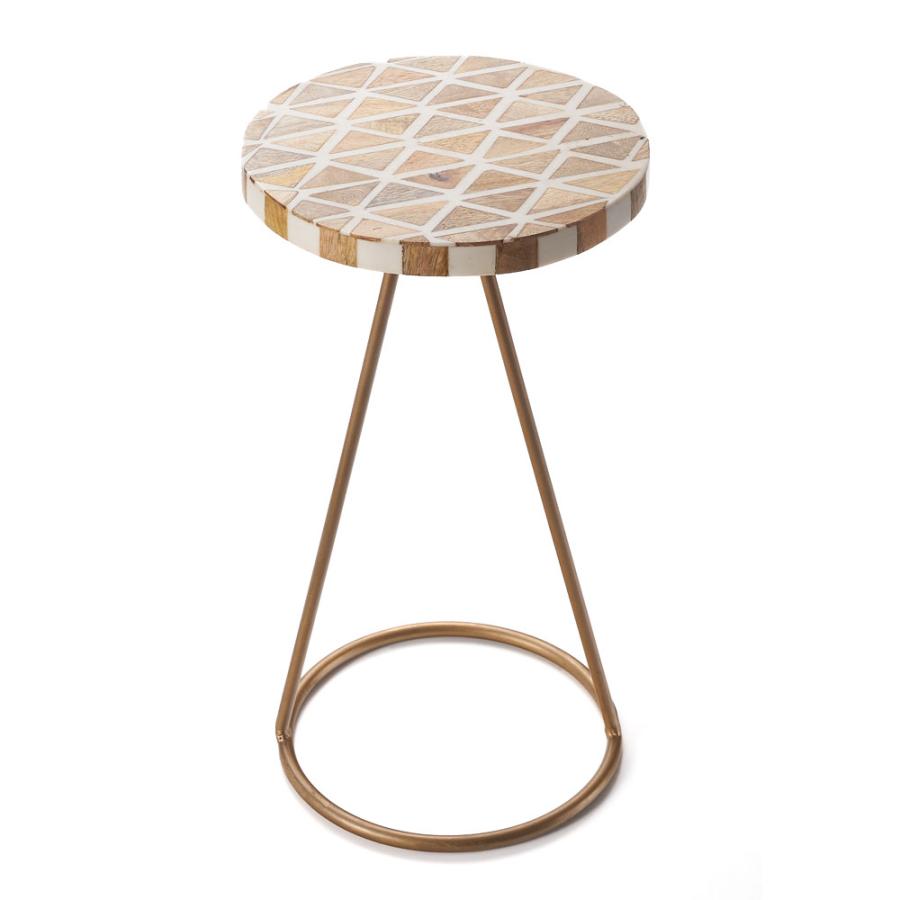 サイドテーブル 円形 ラウンド マットゴールド ジオメトリック ソファー プランター フラワースタンド 室内 屋内 おしゃれ おしゃれ モダン 西海岸 34549 | ELEMENTS（インテリア） | 20