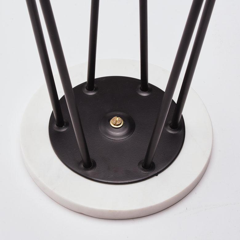 サイドテーブル 円形 ラウンド マットブラック脚 天然大理石 ソファ プランター 花台 フラワースタンド 室内 屋内 おしゃれ モダン 西海岸 34550 | ELEMENTS（インテリア） | 17