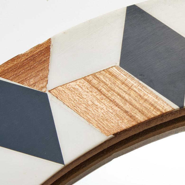 鏡 壁掛け鏡 円形 丸型 ジオメトリック柄 かがみ ウォールミラー 化粧鏡 立て掛け鏡 リビング 寝室 玄関 トイレ  おしゃれ モロッカン 西海岸 34552 | ELEMENTS（インテリア） | 11